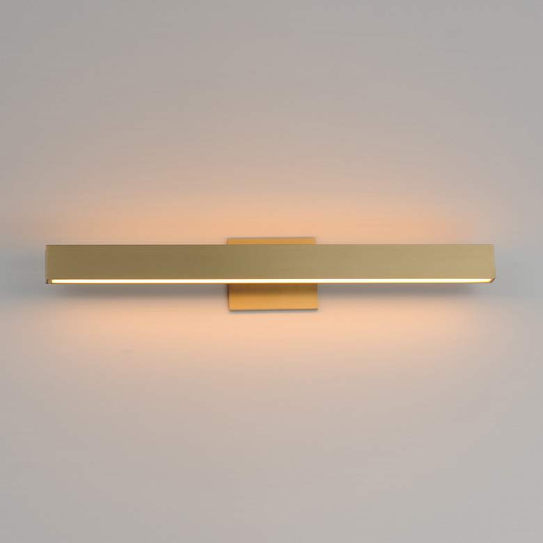 Image 3 ET2 SideLine 5CCT 30" Wide Satin Brass LED Bath Vanity more views