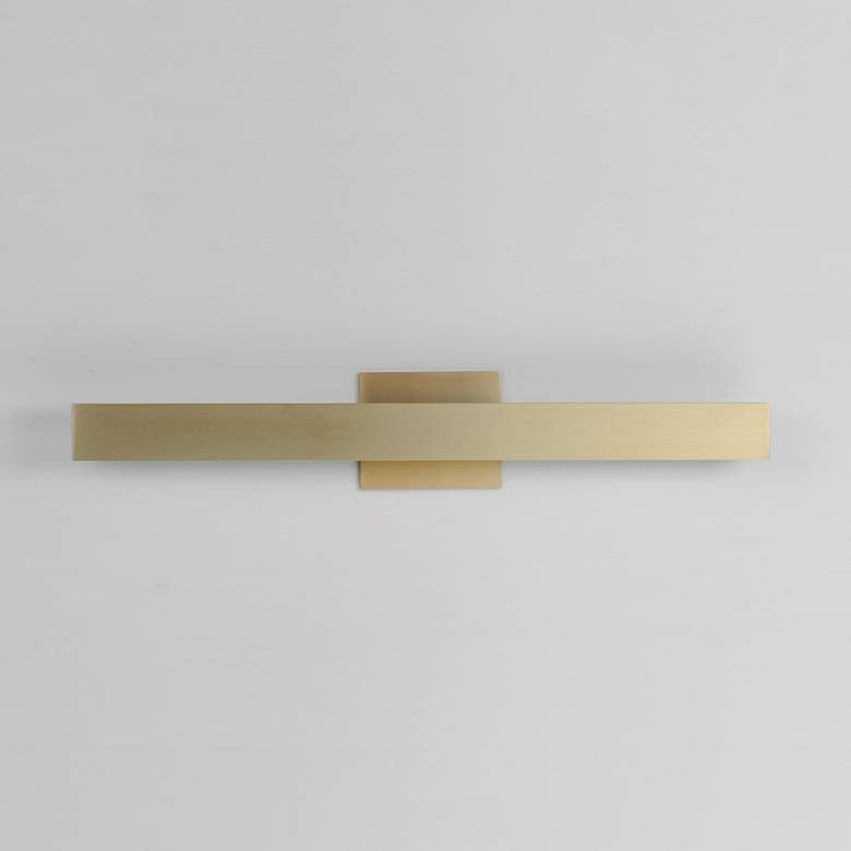 Image 4 ET2 SideLine 5CCT 30" Wide Satin Brass LED Bath Vanity more views