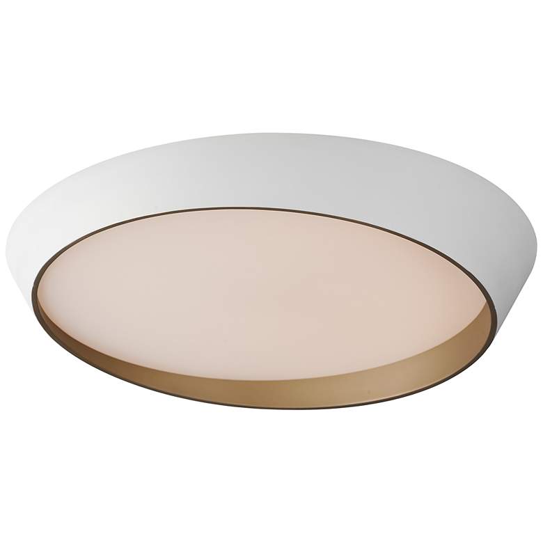 Image 1 ET2 Slant 31 1/2" Wide Matte White LED Ceiling Light