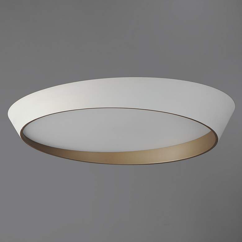 Image 3 ET2 Slant 31 1/2" Wide Matte White LED Ceiling Light more views