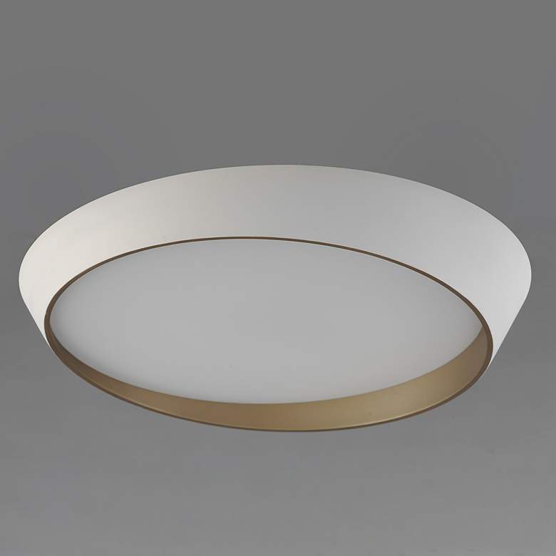 Image 4 ET2 Slant 31 1/2" Wide Matte White LED Ceiling Light more views