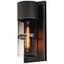 1_ET2 Smokestack 13 3/4" High Black Small LED Outdoor Wall Sconce
