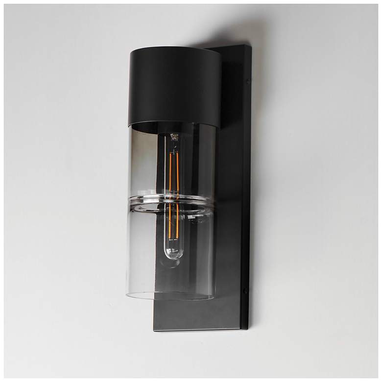 Image 4 ET2 Smokestack 16 3/4" High Black Medium LED Outdoor Wall Sconce more views