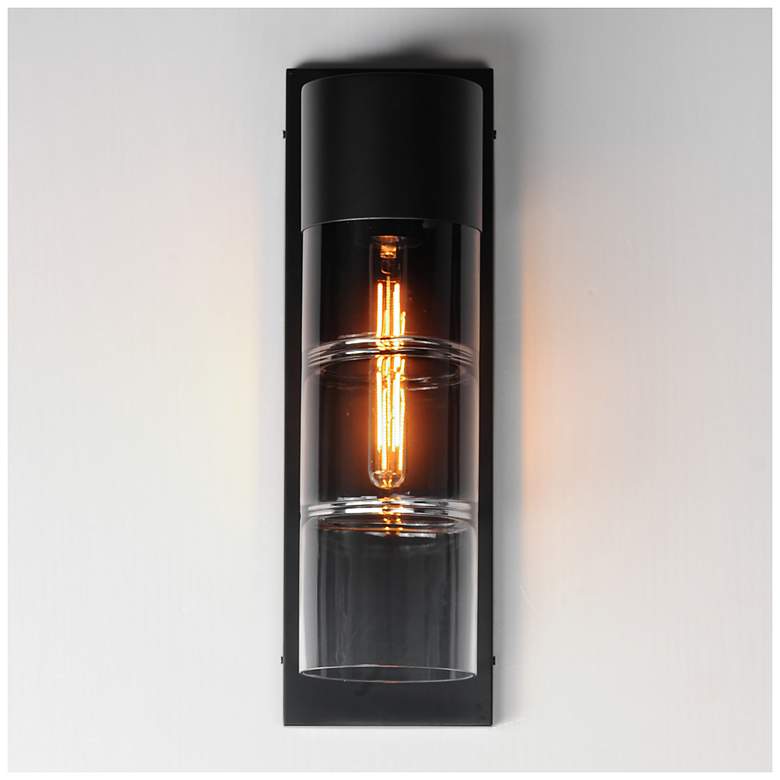Image 3 ET2 Smokestack 20" High Black Large LED Outdoor Wall Sconce more views