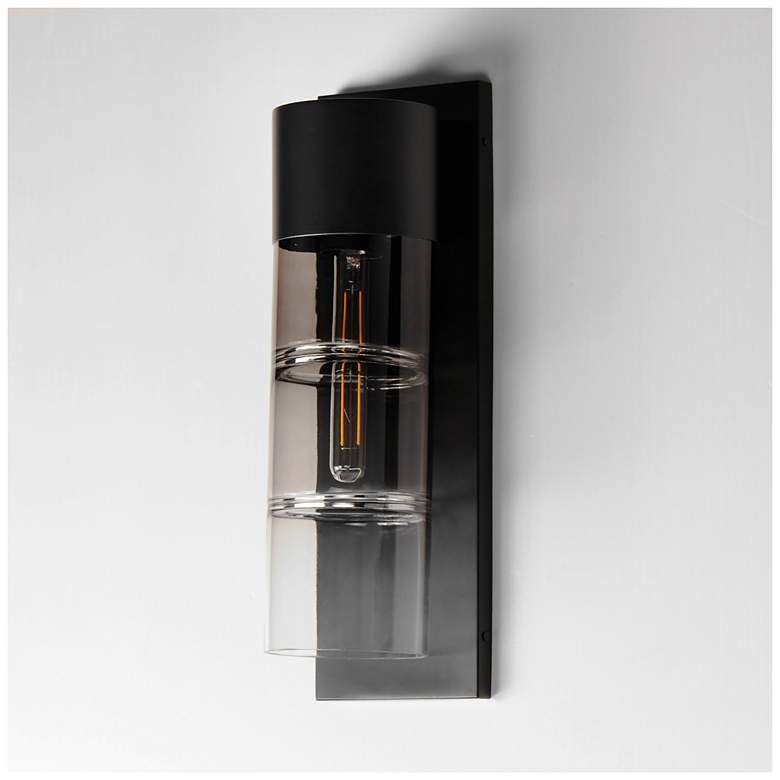Image 4 ET2 Smokestack 20" High Black Large LED Outdoor Wall Sconce more views