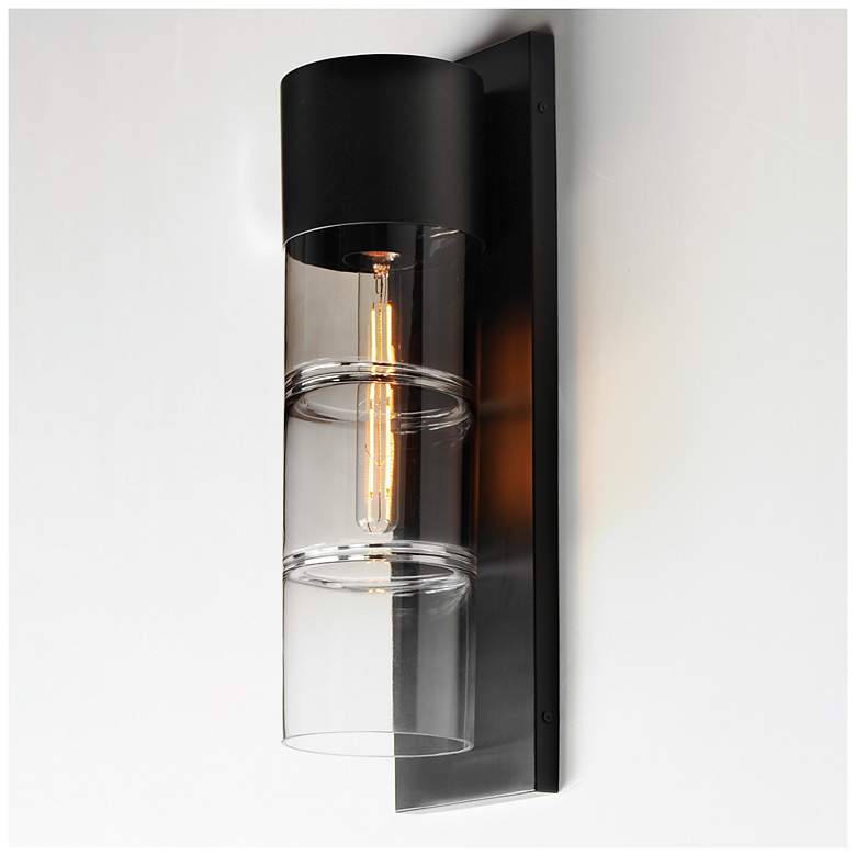 Image 5 ET2 Smokestack 20" High Black Large LED Outdoor Wall Sconce more views
