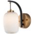 ET2 Soji 10 1/4" High Satin White Glass LED Wall Sconce