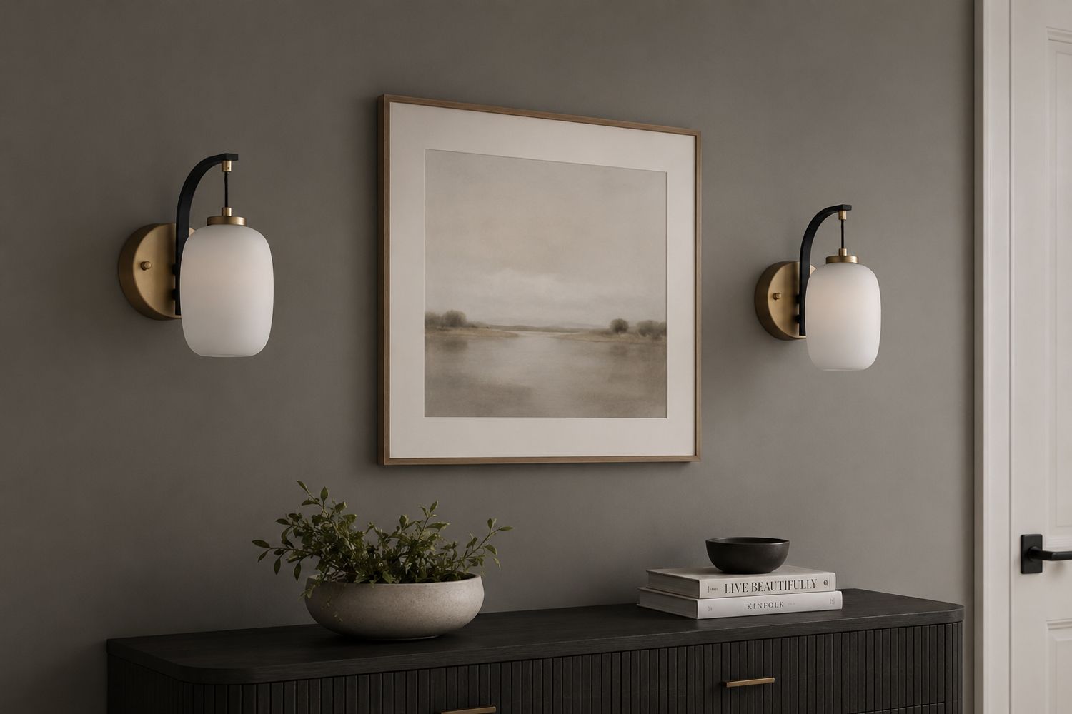 ET2 Soji 10 1/4" High Satin White Glass LED Wall Sconce