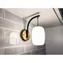 5_ET2 Soji 10 1/4" High Satin White Glass LED Wall Sconce more views