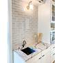 7_ET2 Soji 10 1/4" High Satin White Glass LED Wall Sconce more views