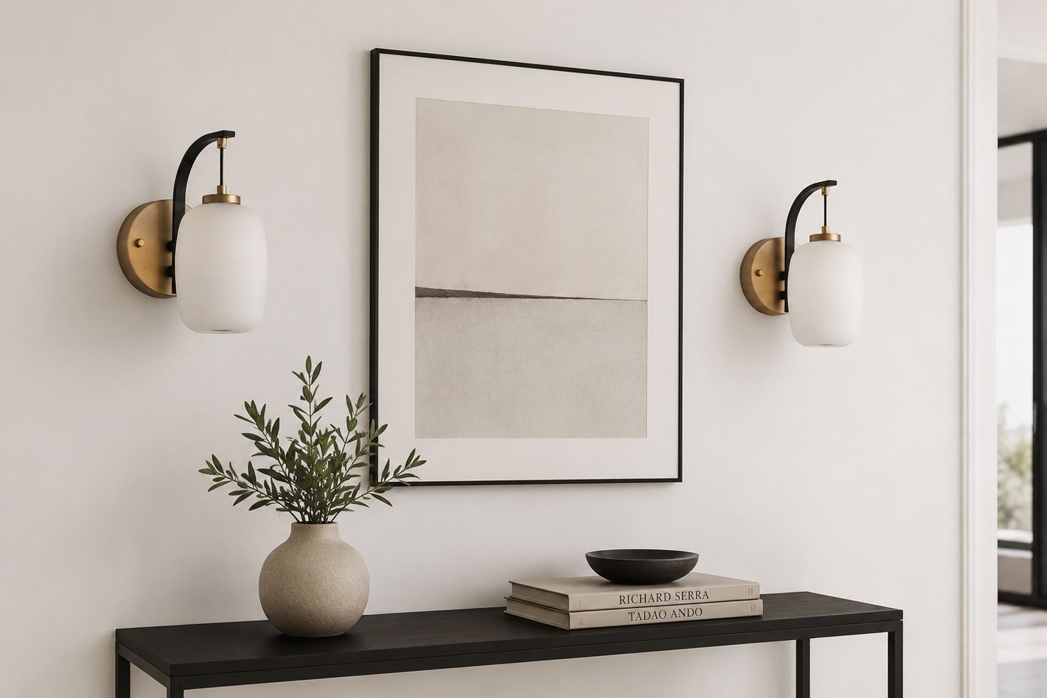 ET2 Soji 10 1/4" High Satin White Glass LED Wall Sconce