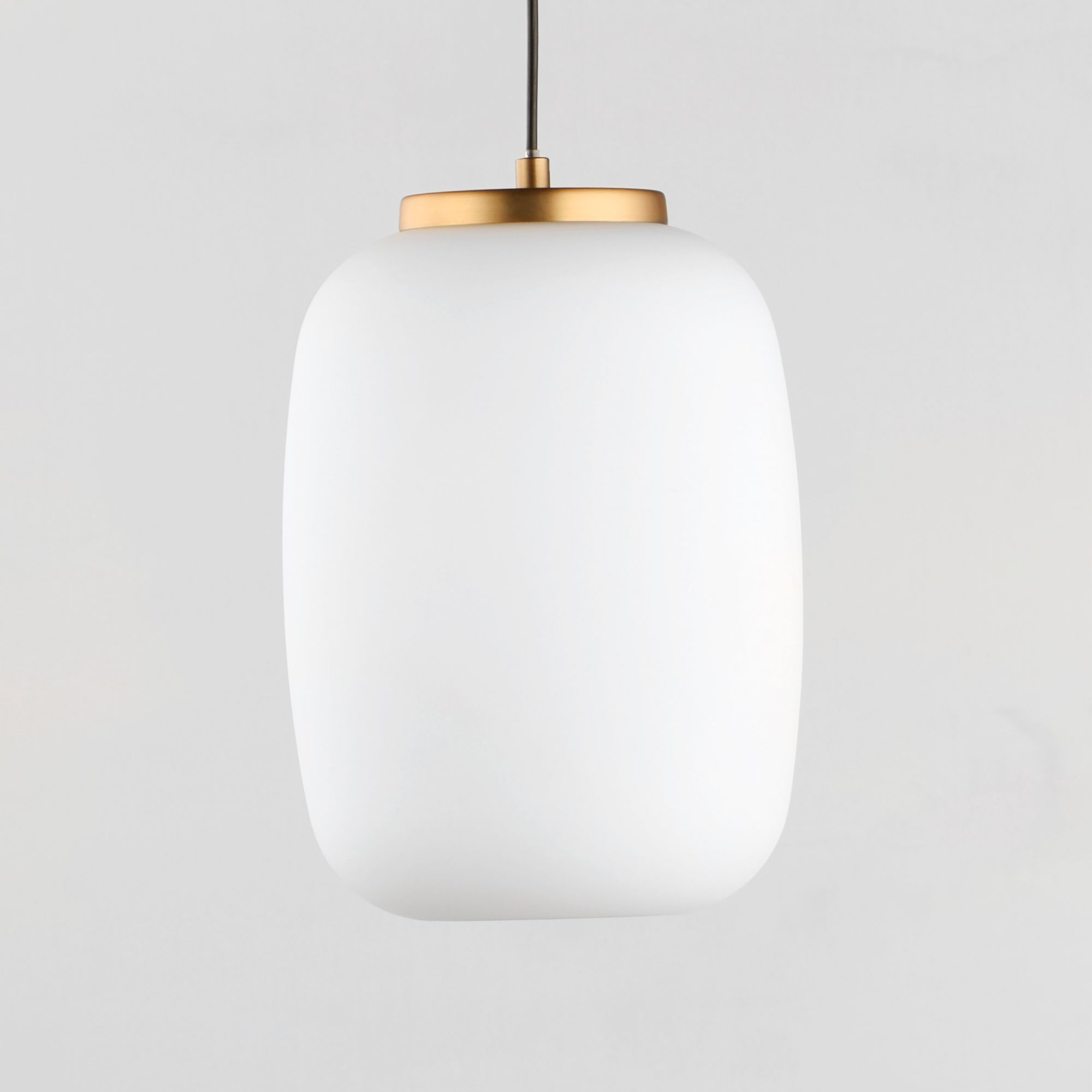 Image 4 ET2 Soji 10 3/4" High Satin White Glass LED Mini Pendant more views