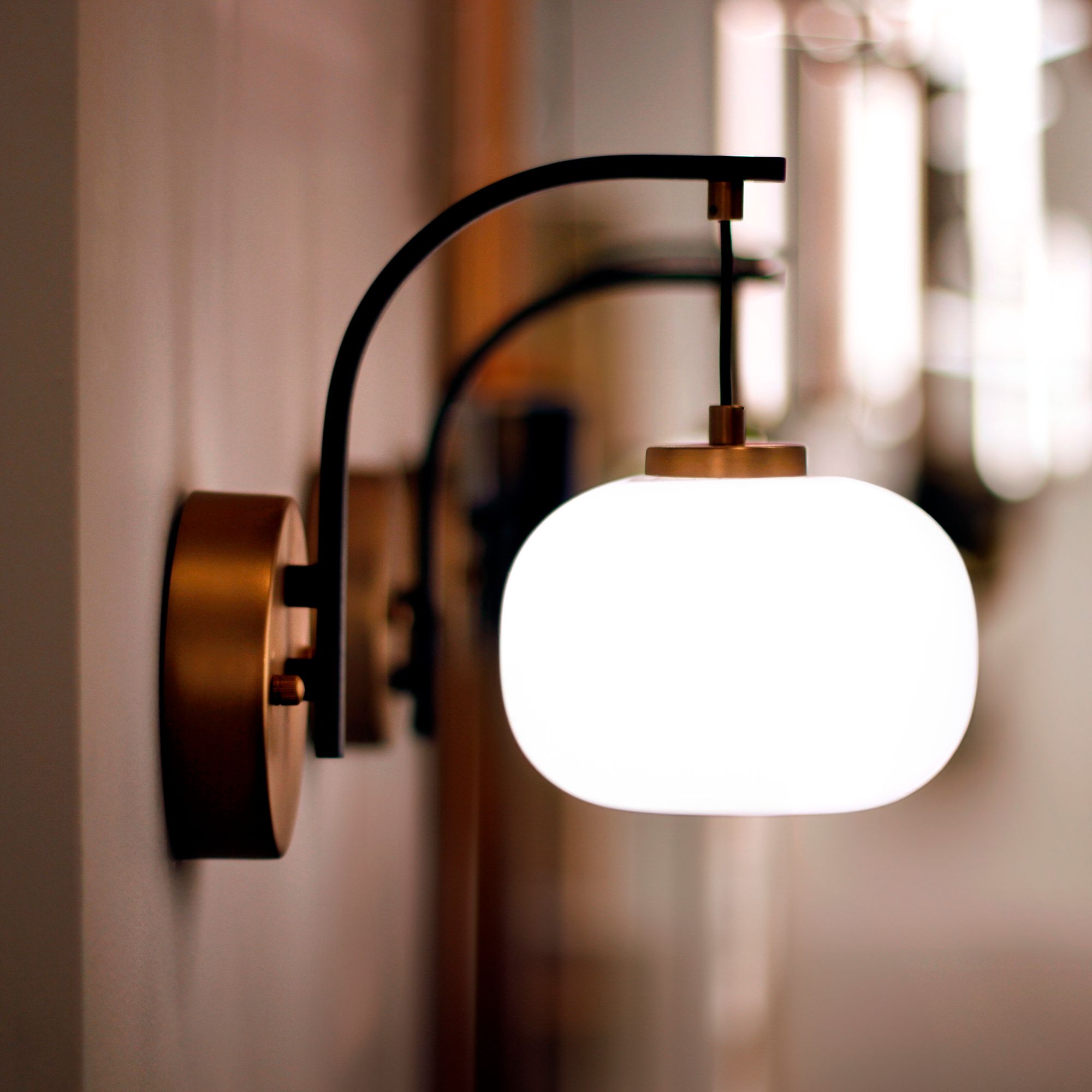 Image 5 ET2 Soji 10" Wide Satin White Glass LED Wall Sconce more views