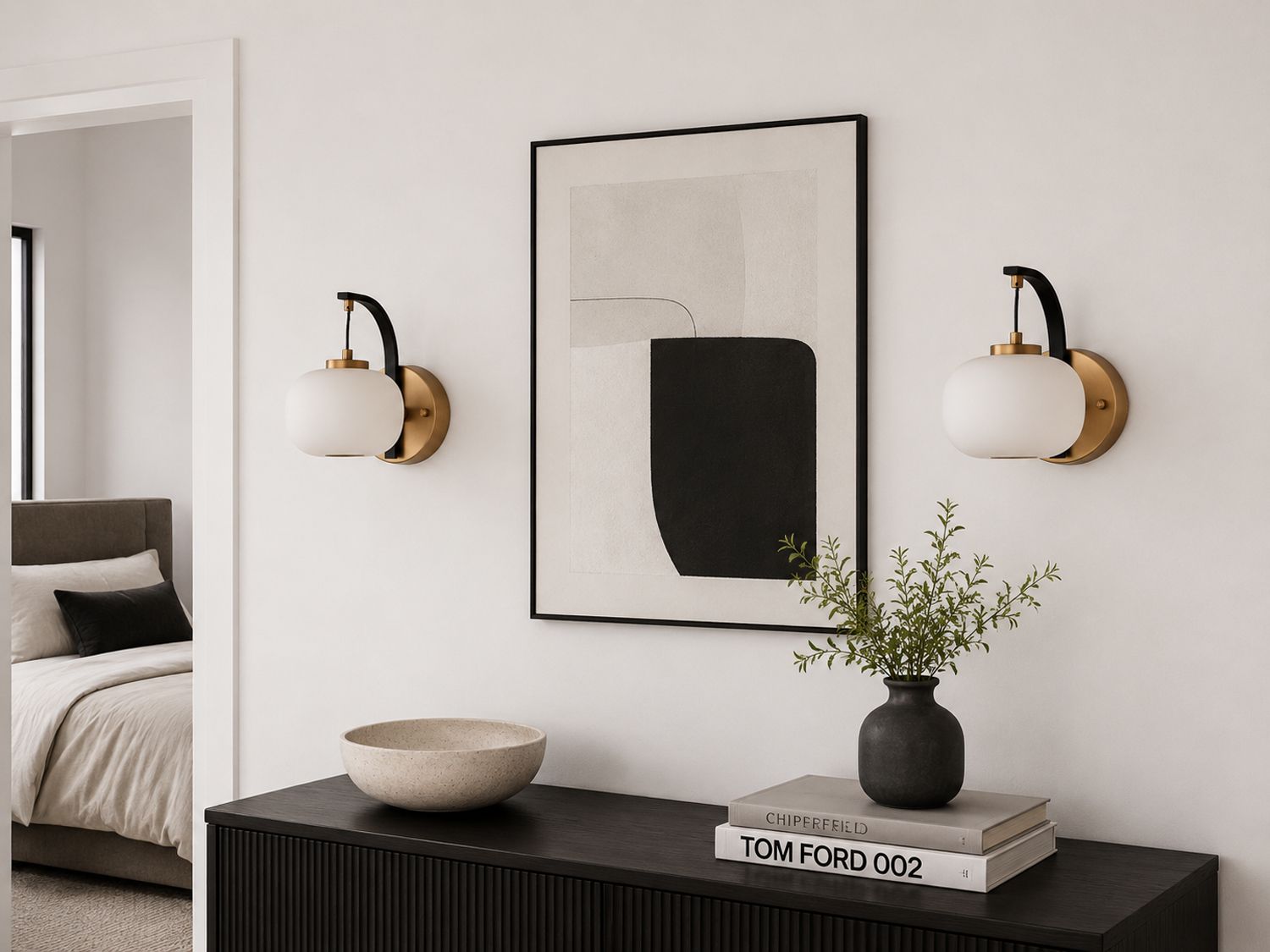 Image 6 ET2 Soji 10" Wide Satin White Glass LED Wall Sconce more views