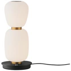 ET2 Soji 13" Black/Gold Double Stack Portable Lamp