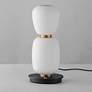 2_ET2 Soji 13" Black/Gold Double Stack Portable Lamp more views