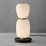 3_ET2 Soji 13" Black/Gold Double Stack Portable Lamp more views