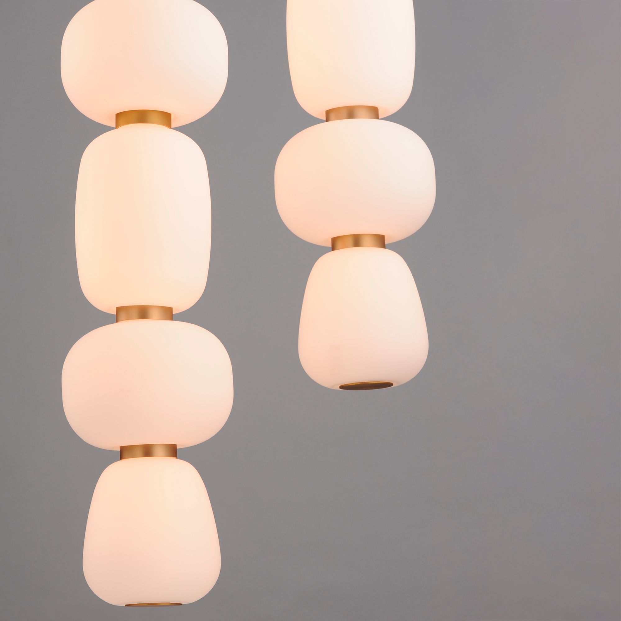 Image 5 ET2 Soji 23 1/2" Wide Black/Gold 5-Light Chandelier more views
