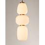 4_ET2 Soji 6" Wide Satin White Glass LED Mini Pendant Light more views