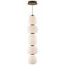 1_ET2 Soji 6" Wide Black/Gold Single LED Pendant