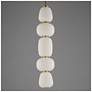 3_ET2 Soji 6" Wide Black/Gold Single LED Pendant more views