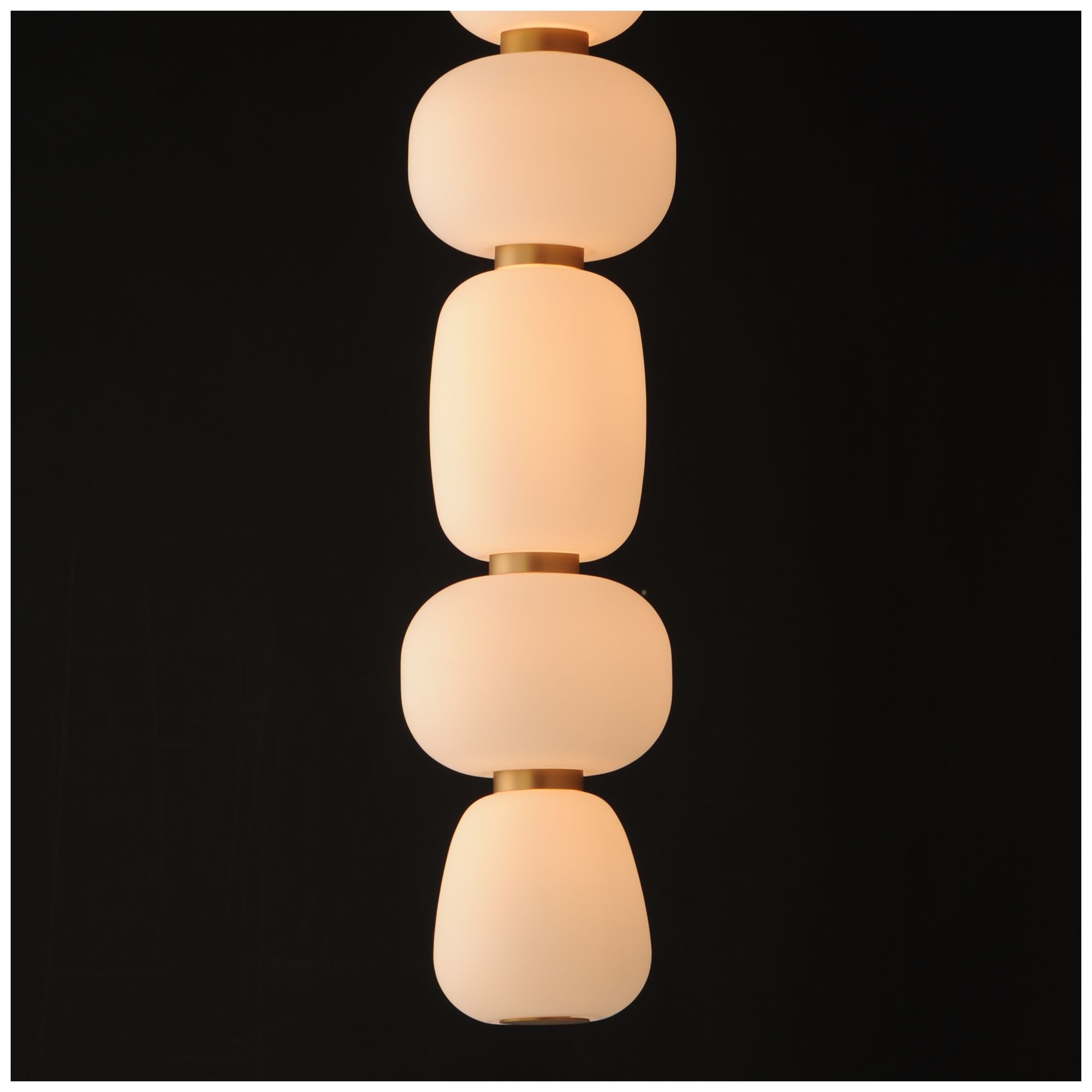 Image 5 ET2 Soji 6" Wide Black/Gold Single LED Pendant more views