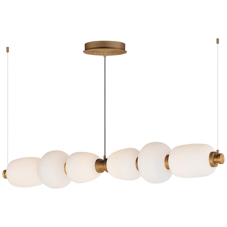 Image 1 ET2 Soji 60" Black/Gold LED Linear Pendant