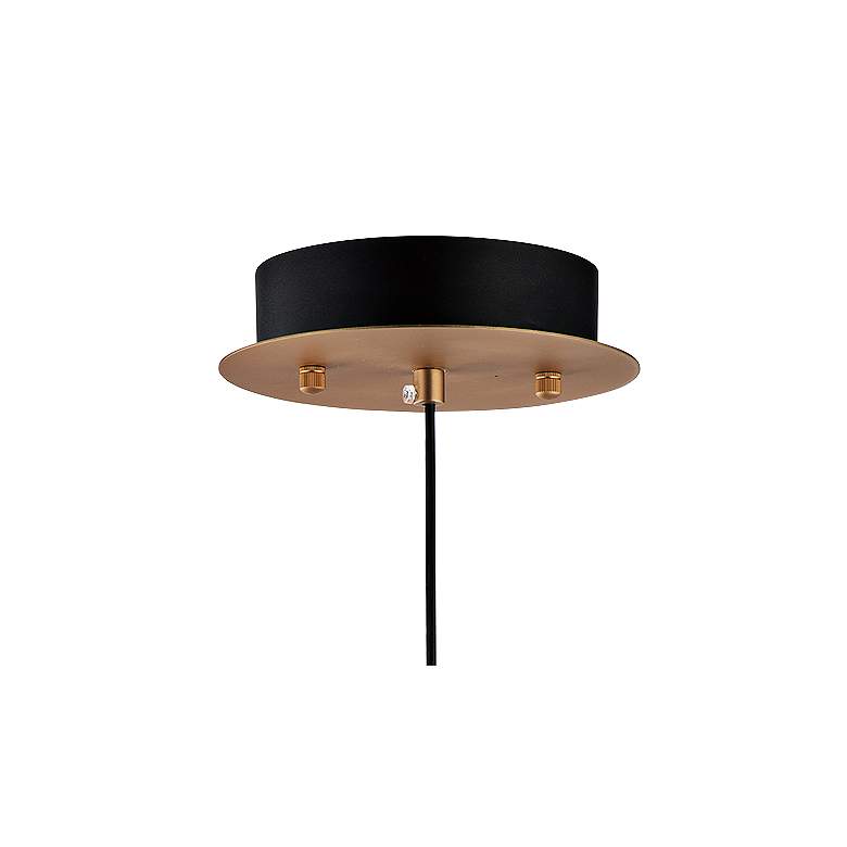 Image 3 ET2 Soji 8 3/4" High Satin White Glass LED Mini Pendant more views