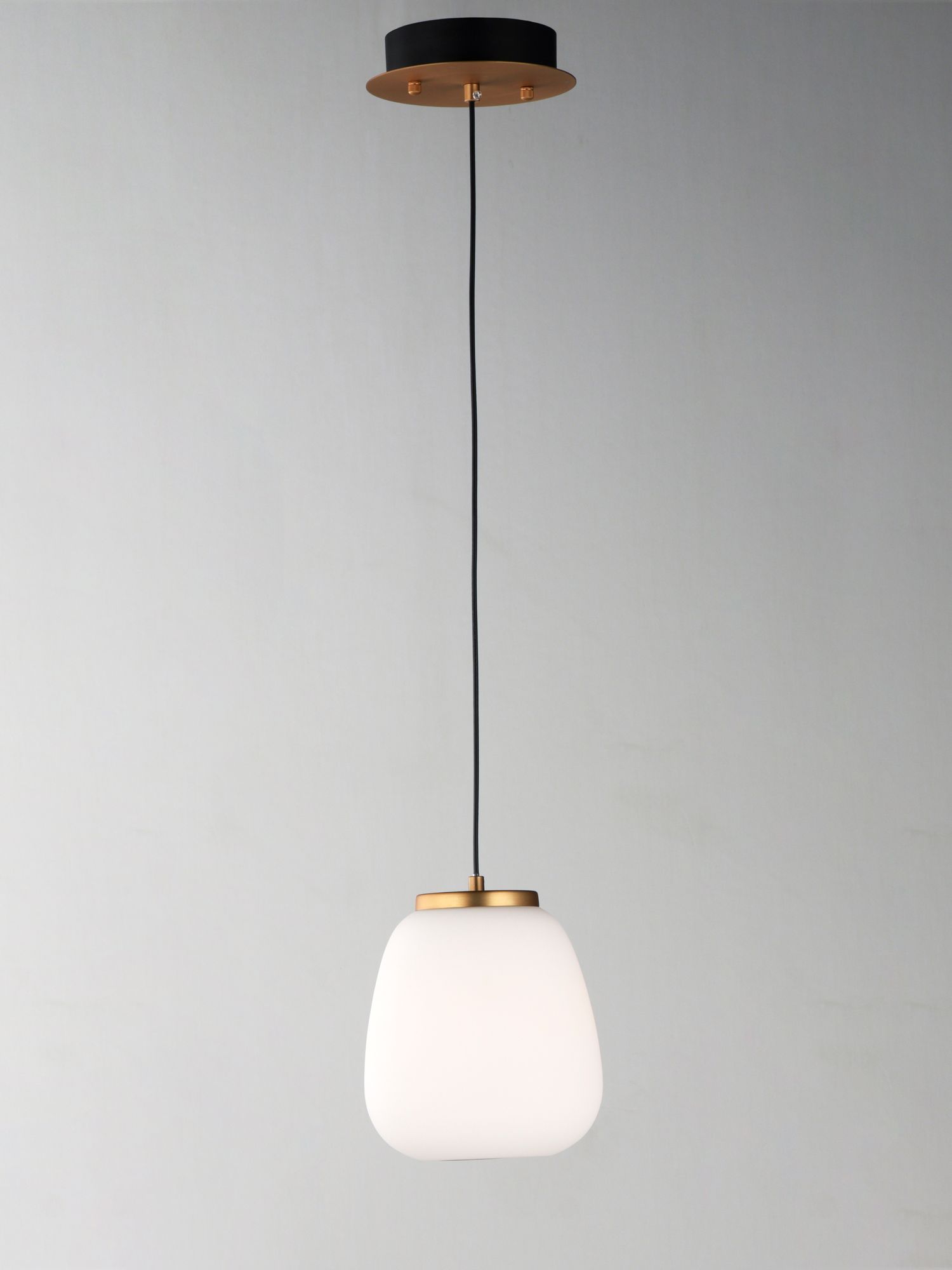 Image 5 ET2 Soji 8 3/4" High Satin White Glass LED Mini Pendant more views