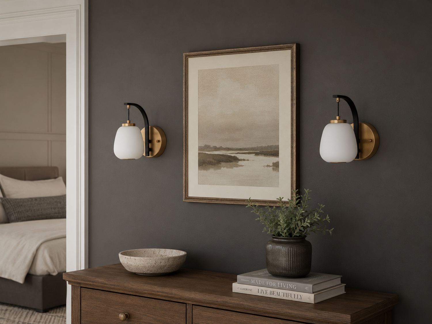 Image 6 ET2 Soji 9" Wide Satin White Glass LED Wall Sconce more views