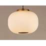 4_ET2 Soji 9" Wide Satin White Glass Modern LED Mini Pendant Light more views