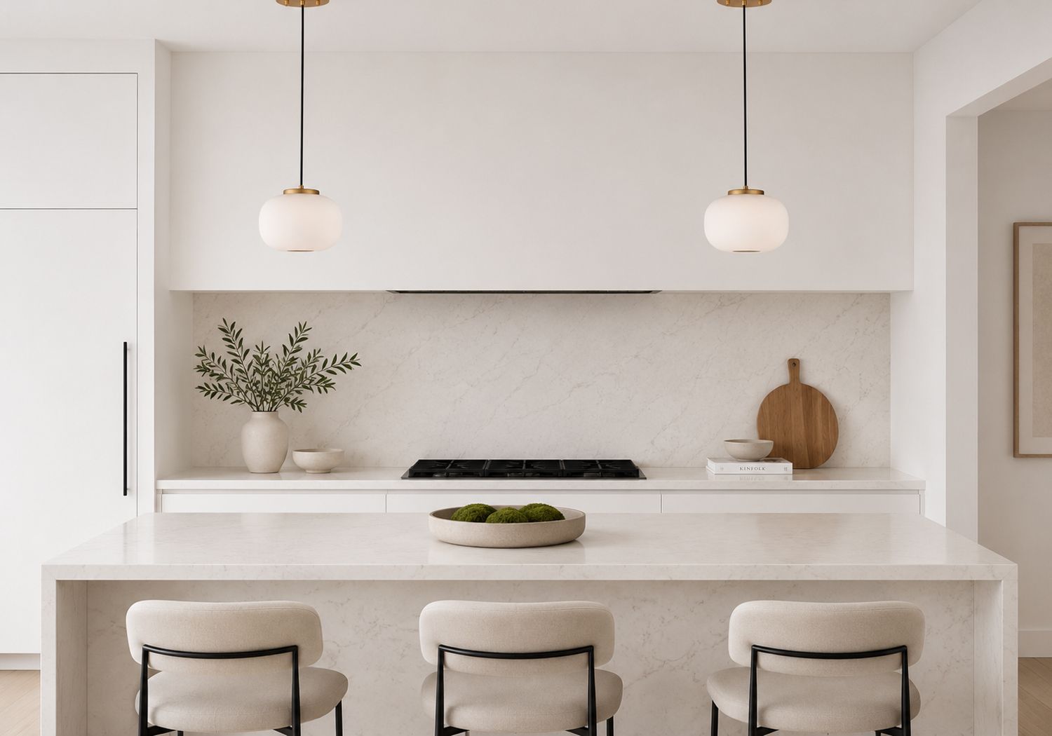 ET2 Soji 9" Wide Satin White Glass Modern LED Mini Pendant Light