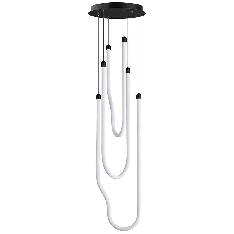 Image 1 ET2 Soleil 13" Black 3-Light LED Pendant