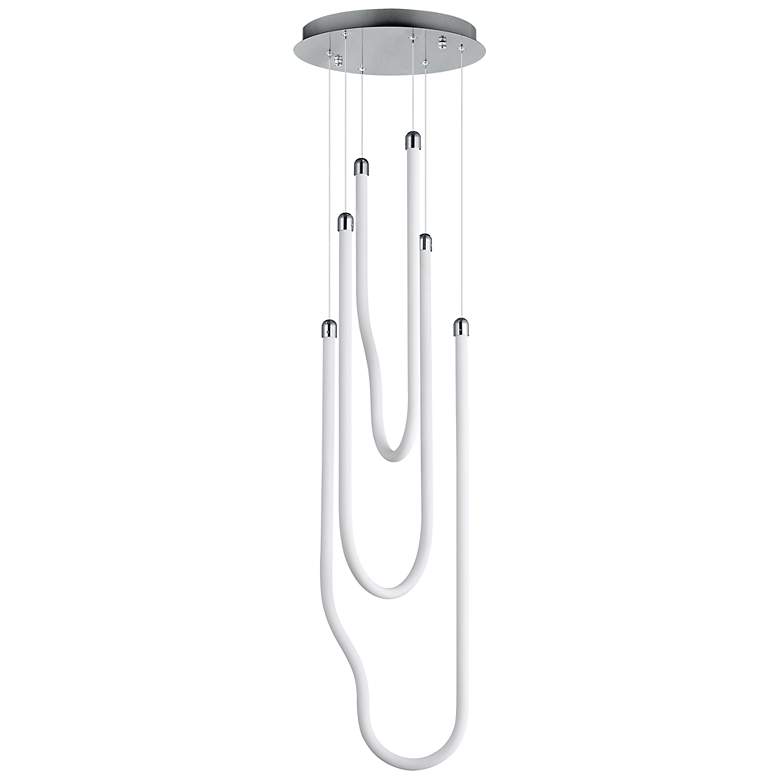 Image 1 ET2 Soleil 13" Polished Chrome 3-Light LED Pendant