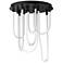 ET2 Soleil 20" Black 7-Light LED RD Flush Mount