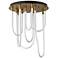 ET2 Soleil 20" Natural Aged Brass 7-Light LED RD Flush Mount
