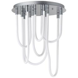 ET2 Soleil 20" Polished Chrome 7-Light LED RD Flush Mount