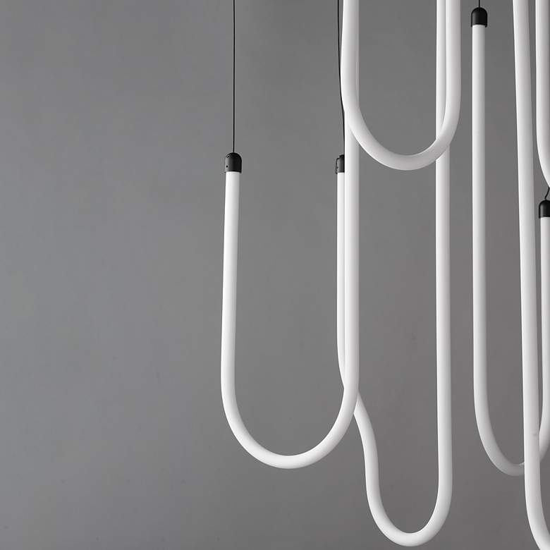 Image 4 ET2 Soleil 35 1/2" Black 8-Light LED Pendant more views