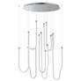 1_ET2 Soleil 35 1/2" Polished Chrome 8-Light LED Pendant