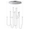 ET2 Soleil 35 1/2" Polished Chrome 8-Light LED Pendant