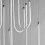 4_ET2 Soleil 35 1/2" Polished Chrome 8-Light LED Pendant more views