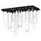 ET2 Soleil 42" Black 14-Light LED SQ Flush Mount