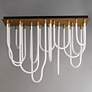2_ET2 Soleil 42" Natural Aged Brass 14-Light LED SQ Flush Mount more views
