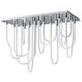 1_ET2 Soleil 42" Polished Chrome 14-Light LED SQ Flush Mount