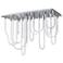 ET2 Soleil 42" Polished Chrome 14-Light LED SQ Flush Mount