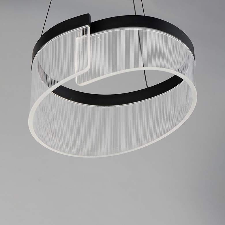 Image 2 ET2 Sonata 14" Wide Black LED Pendant Light more views