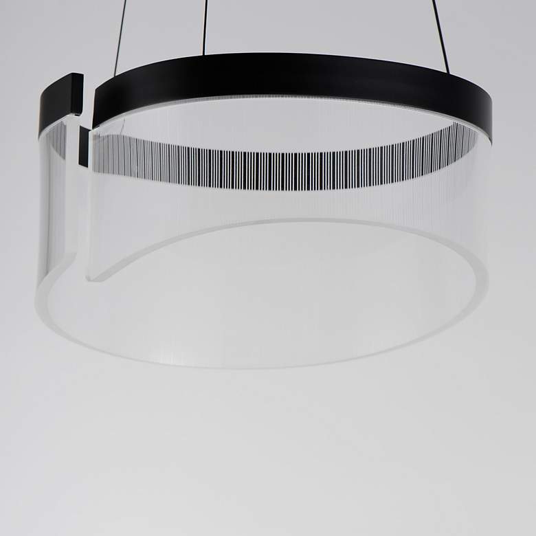 Image 5 ET2 Sonata 14" Wide Black LED Pendant Light more views