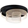 1_ET2 Sonata 20" Wide Black LED Flush Mount