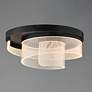 3_ET2 Sonata 20" Wide Black LED Flush Mount more views