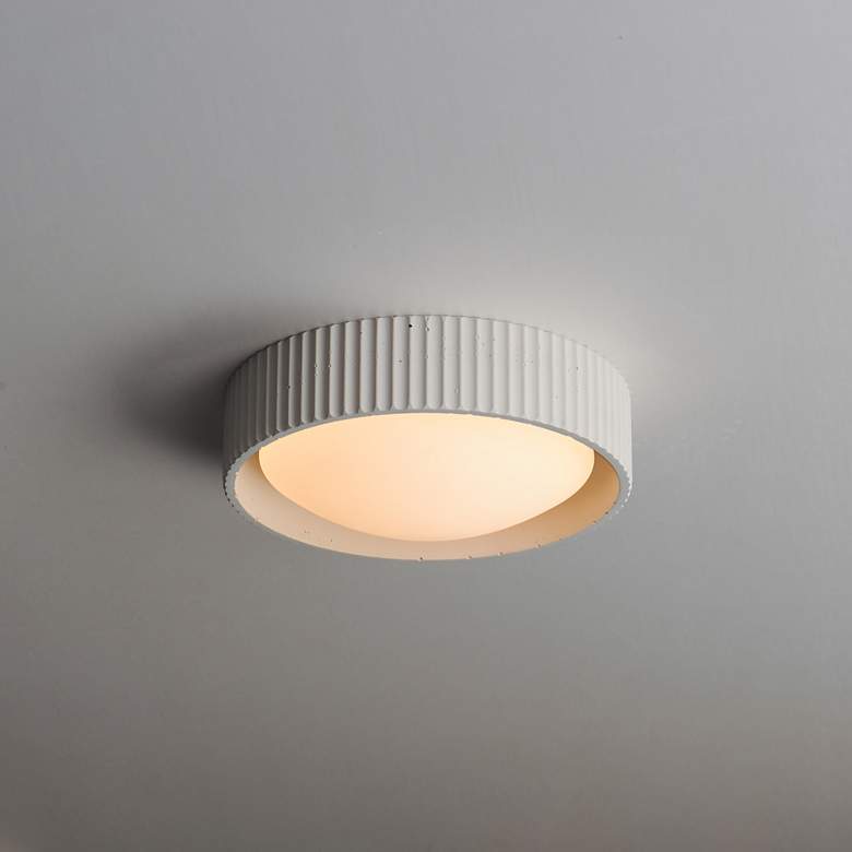 Image 4 ET2 Souffle 10 1/2" Wide Chalk White LED Ceiling Light more views